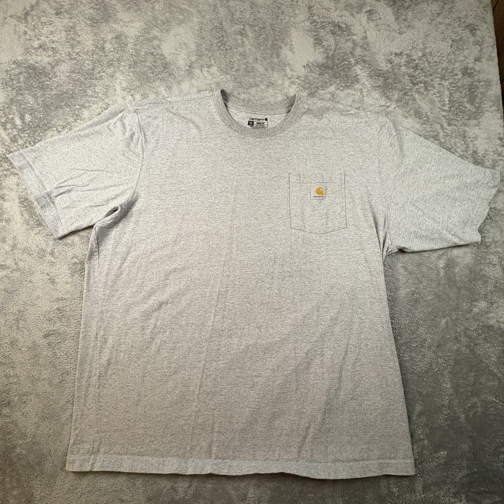 LOT OF 2 Men's 2XL Green & Gray Carhartt Short Sleeve T Shirts SEE DESCRIPTION - Picture 6 of 8